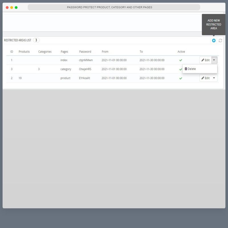 Private Pages PRO for Product, Category, CMS...