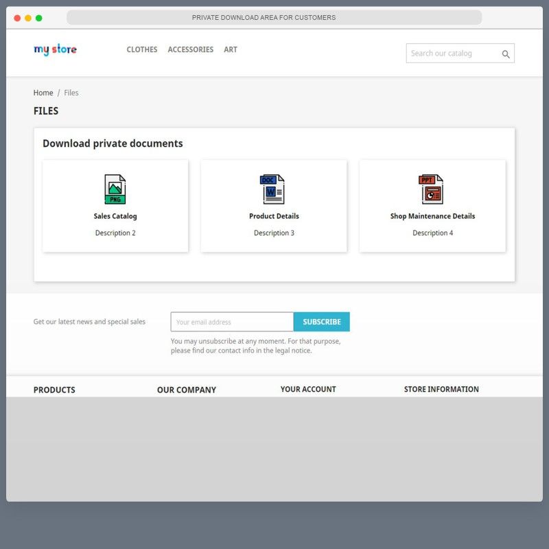 File Area PRO - Public and Private Downloads