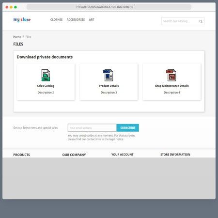 File Area PRO - Public and Private Downloads