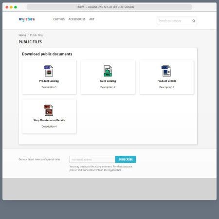 File Area PRO - Public and Private Downloads