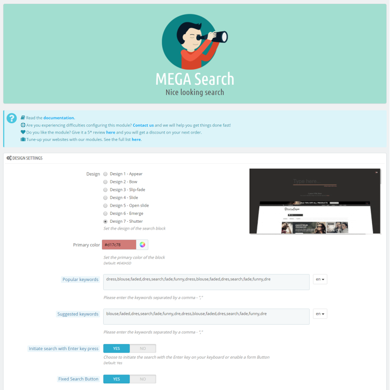 MEGA Search - Nice looking search