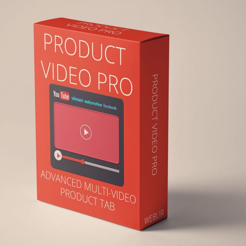Product video PRO - Multi-video product tab