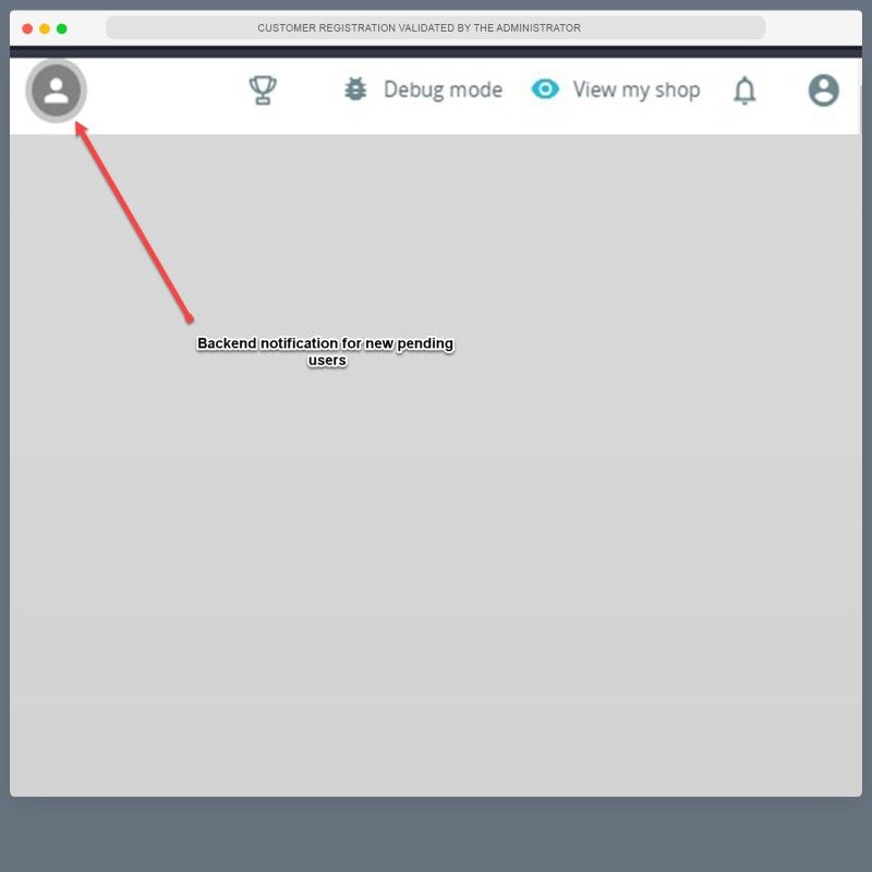 Customer Registration Validated By Administrator