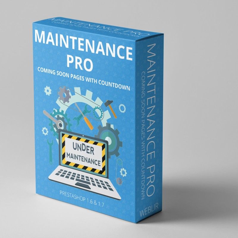 Maintenance Pro - Coming Soon pages with countdown